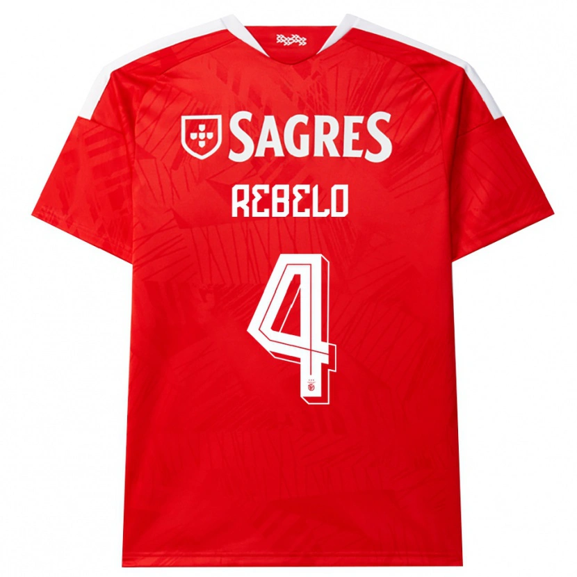 Danxen Dames Silvia Rebelo #4 Rood Wit Geel Thuisshirt Thuistenue 2026/27 T-Shirt België