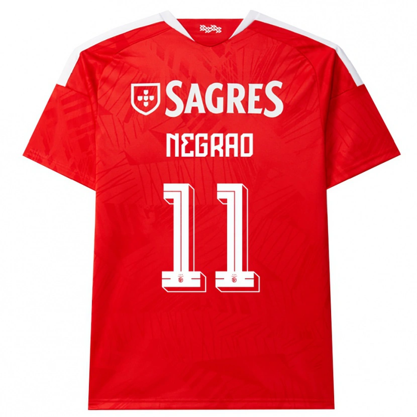 Danxen Dames Maria Negrao #11 Rood Wit Geel Thuisshirt Thuistenue 2026/27 T-Shirt België