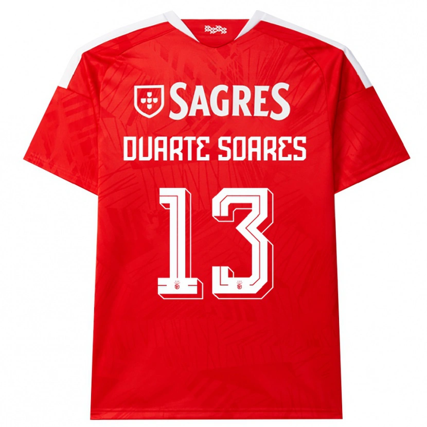 Danxen Dames Duarte Soares #13 Rood Wit Geel Thuisshirt Thuistenue 2026/27 T-Shirt België