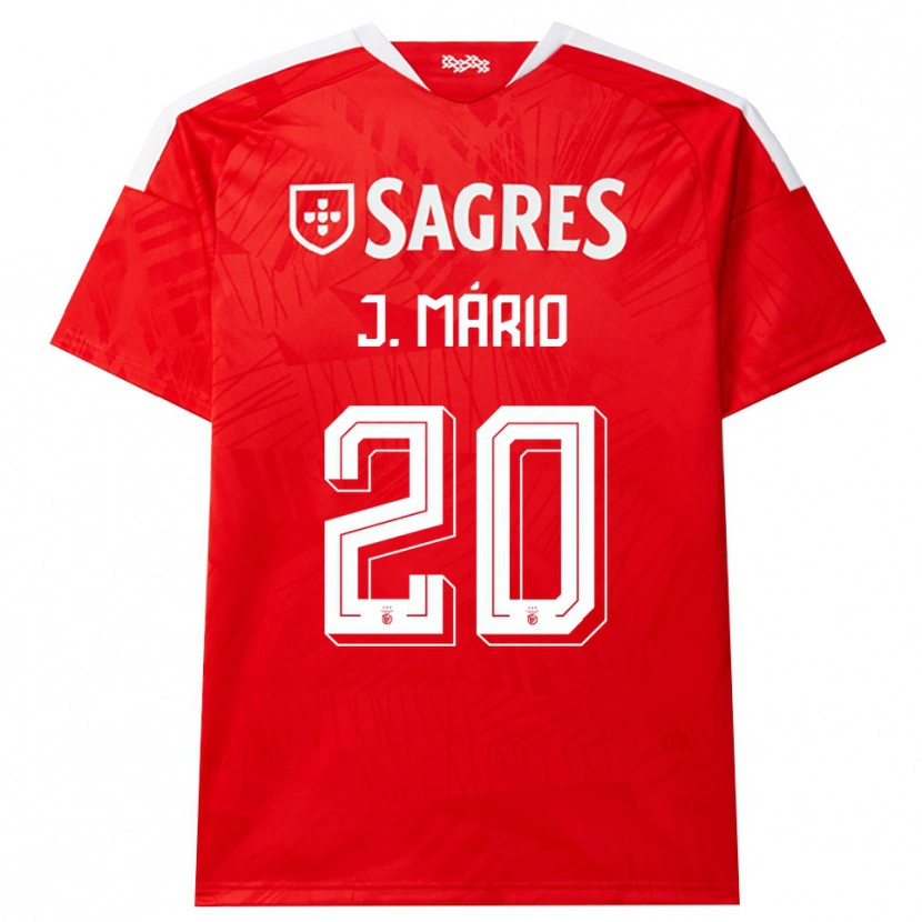 Danxen Dames Joao Mario #20 Rood Wit Geel Thuisshirt Thuistenue 2026/27 T-Shirt België