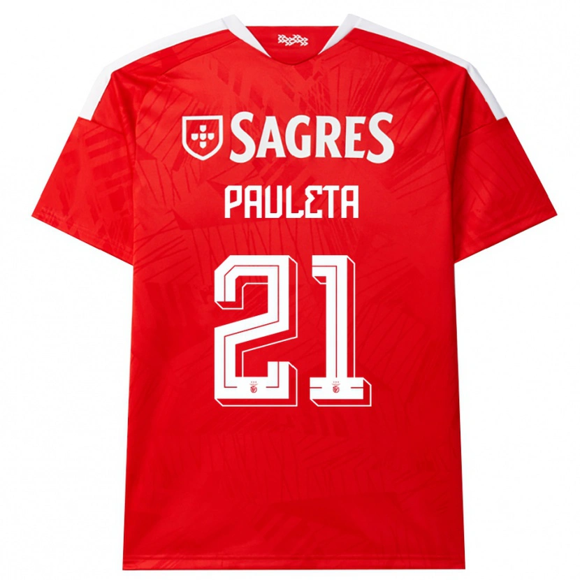 Danxen Dames Pauleta #21 Rood Wit Geel Thuisshirt Thuistenue 2026/27 T-Shirt België