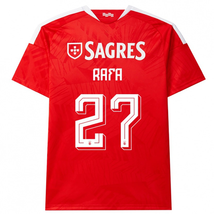 Danxen Dames Rafa Silva #27 Rood Wit Geel Thuisshirt Thuistenue 2026/27 T-Shirt België