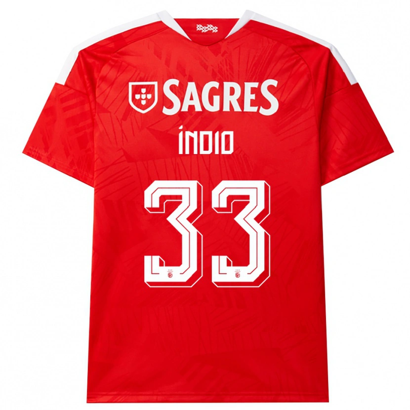 Danxen Dames Gabriel Índio #33 Rood Wit Geel Thuisshirt Thuistenue 2026/27 T-Shirt België