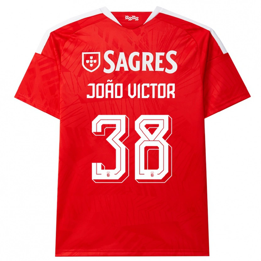 Danxen Dames Joao Victor #38 Rood Wit Geel Thuisshirt Thuistenue 2026/27 T-Shirt België