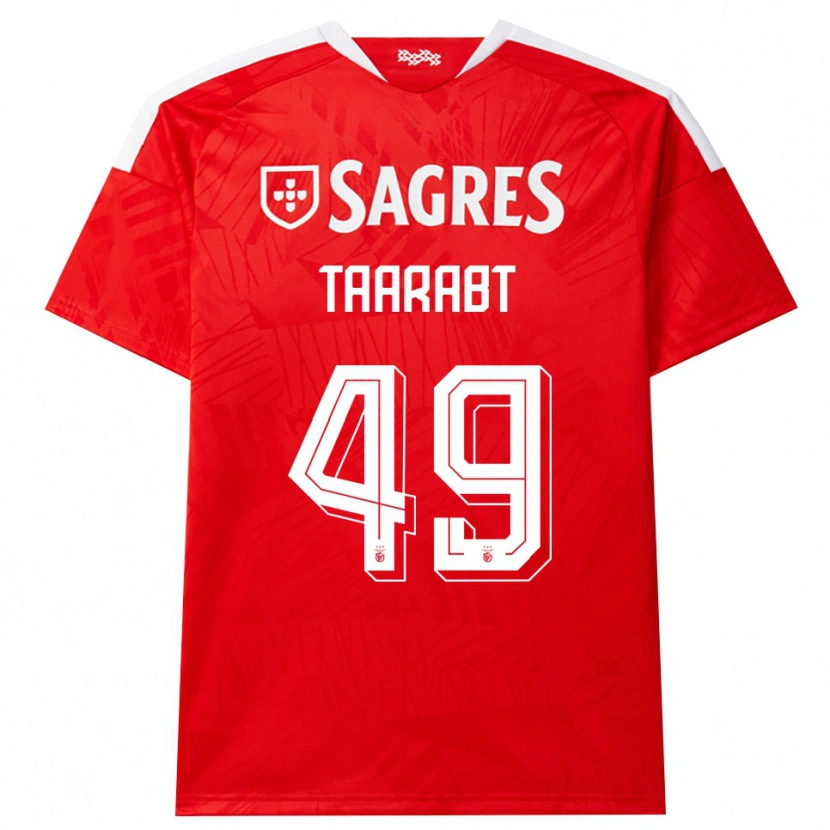 Danxen Dames Adel Taarabt #49 Rood Wit Geel Thuisshirt Thuistenue 2026/27 T-Shirt België