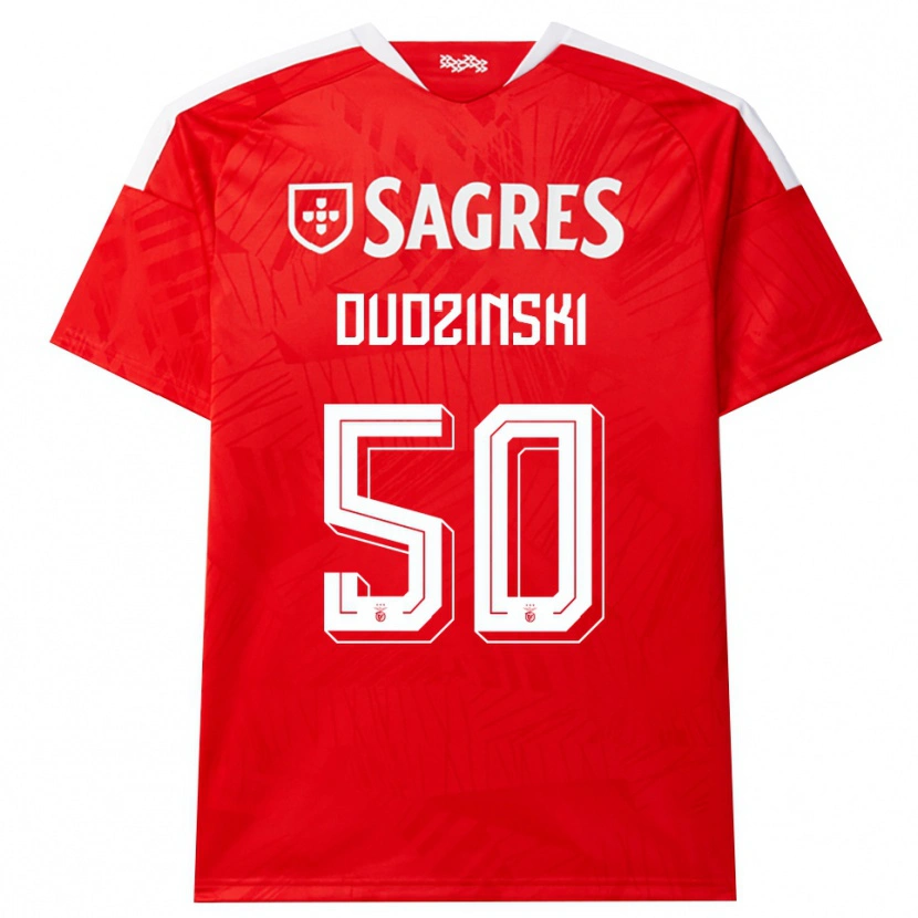 Danxen Dames Marcel Dudzinski #50 Rood Wit Geel Thuisshirt Thuistenue 2026/27 T-Shirt België