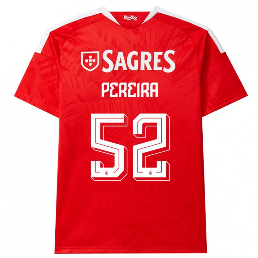 Danxen Dames Henrique Pereira #52 Rood Wit Geel Thuisshirt Thuistenue 2026/27 T-Shirt België