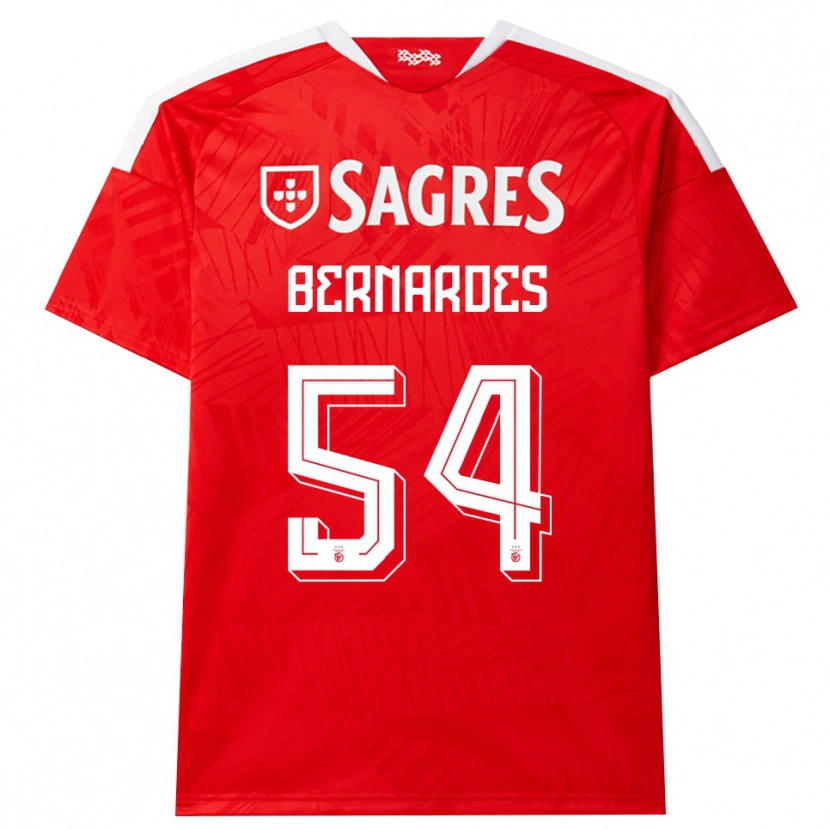 Danxen Dames Francisco Bernardes De Freitas Neto #54 Rood Wit Geel Thuisshirt Thuistenue 2026/27 T-Shirt België