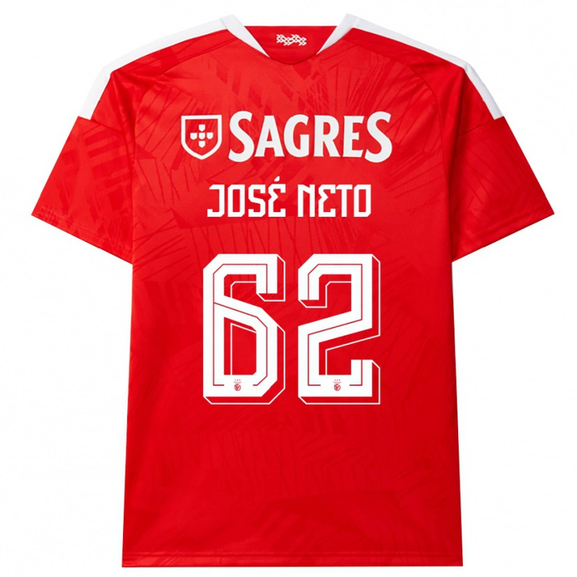 Danxen Dames José Neto #62 Rood Wit Geel Thuisshirt Thuistenue 2026/27 T-Shirt België