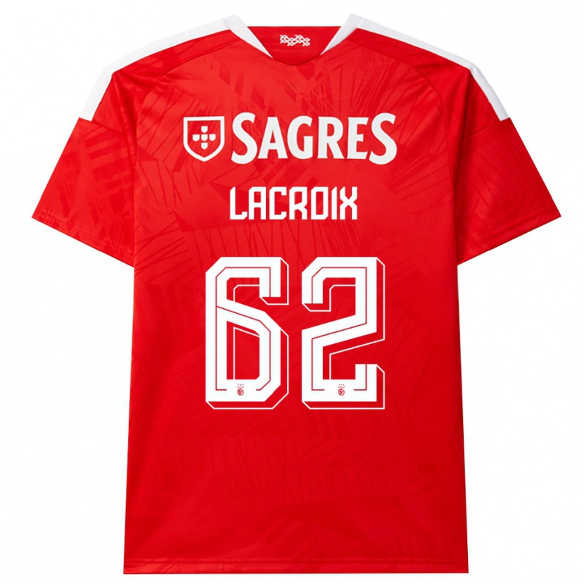 Danxen Dames Lenny Lacroix #62 Rood Wit Geel Thuisshirt Thuistenue 2026/27 T-Shirt België