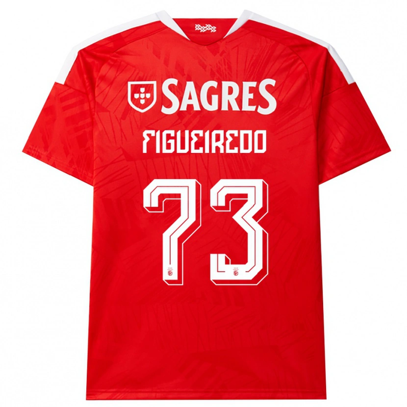 Danxen Dames Miguel Figueiredo #73 Rood Wit Geel Thuisshirt Thuistenue 2026/27 T-Shirt België