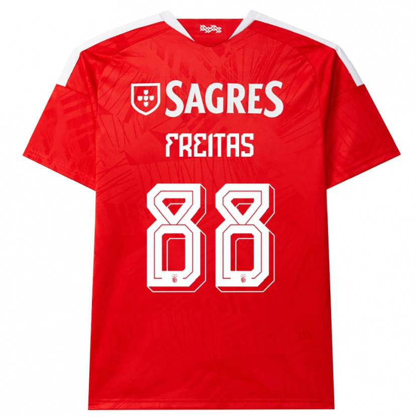 Danxen Dames Tiago Freitas #88 Rood Wit Geel Thuisshirt Thuistenue 2026/27 T-Shirt België