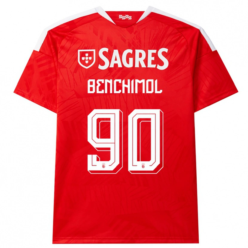 Danxen Dames Benchimol #90 Rood Wit Geel Thuisshirt Thuistenue 2026/27 T-Shirt België