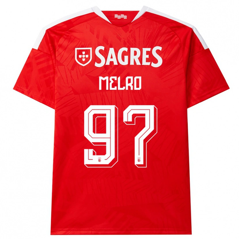 Danxen Dames José Melro #97 Rood Wit Geel Thuisshirt Thuistenue 2026/27 T-Shirt België