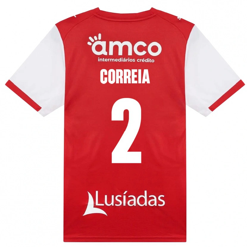 Danxen Dames Nuno Correia #2 Wit Rood Zwart Thuisshirt Thuistenue 2026/27 T-Shirt België