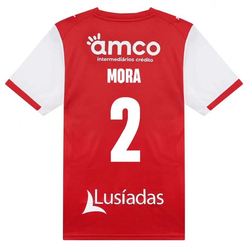 Danxen Dames Ziad Mora #2 Wit Rood Zwart Thuisshirt Thuistenue 2026/27 T-Shirt België