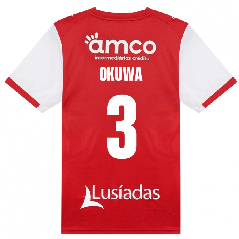 Danxen Dames Temi Okuwa #3 Wit Rood Zwart Thuisshirt Thuistenue 2026/27 T-Shirt België