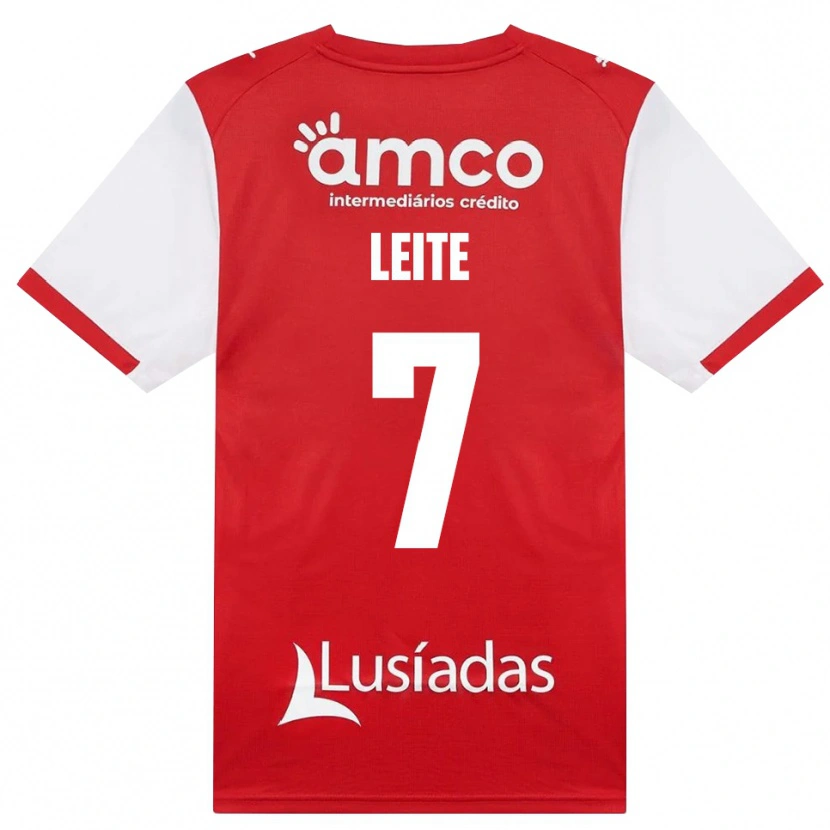Danxen Dames Afonso Leite #7 Wit Rood Zwart Thuisshirt Thuistenue 2026/27 T-Shirt België
