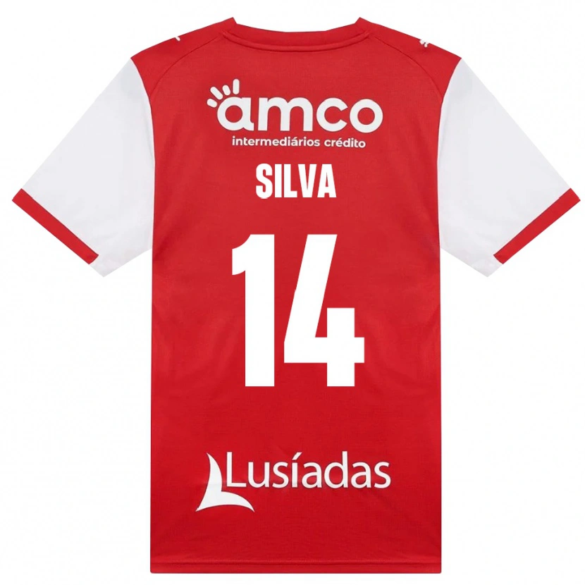 Danxen Dames Dolores Silva #14 Wit Rood Zwart Thuisshirt Thuistenue 2026/27 T-Shirt België