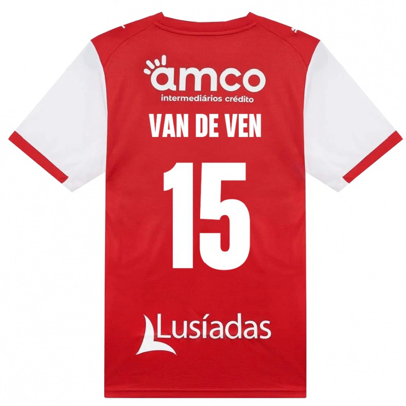 Danxen Dames Zoï Van De Ven #15 Wit Rood Zwart Thuisshirt Thuistenue 2026/27 T-Shirt België