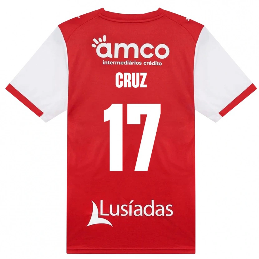 Danxen Dames Salvador Cruz #17 Wit Rood Zwart Thuisshirt Thuistenue 2026/27 T-Shirt België