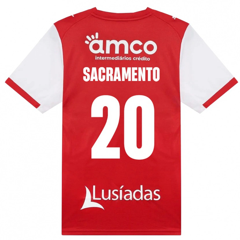 Danxen Dames Medgilson Sacramento #20 Wit Rood Zwart Thuisshirt Thuistenue 2026/27 T-Shirt België