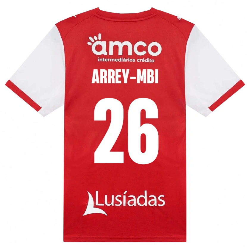 Danxen Dames Bright Arrey-Mbi #26 Wit Rood Zwart Thuisshirt Thuistenue 2026/27 T-Shirt België