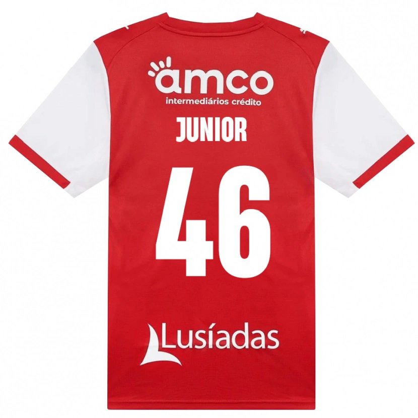 Danxen Dames Mário Junior #46 Wit Rood Zwart Thuisshirt Thuistenue 2026/27 T-Shirt België