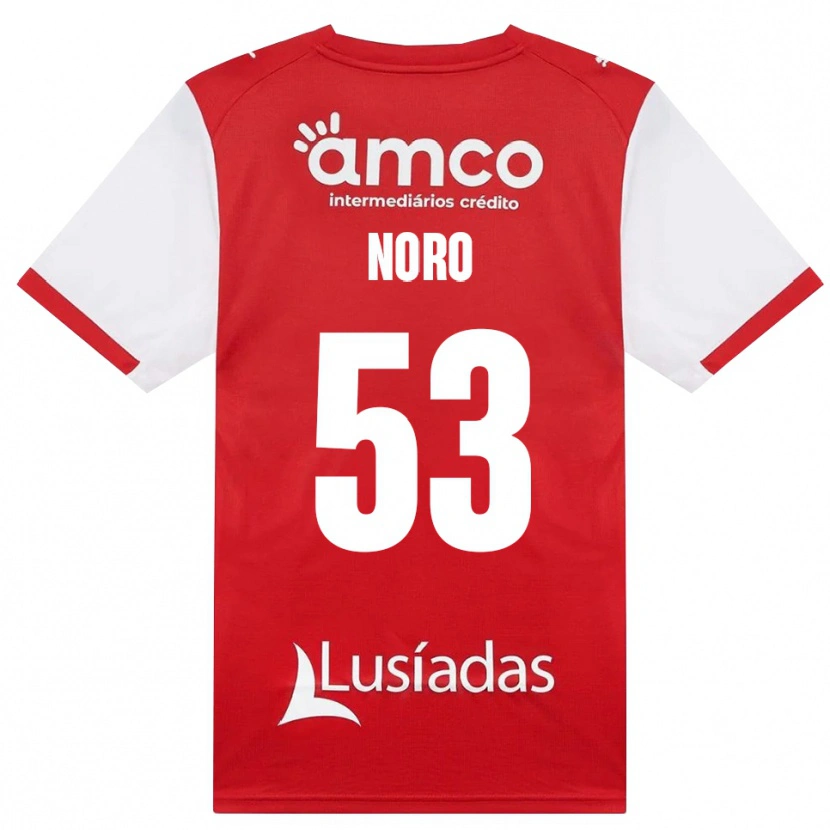 Danxen Dames Jonatás Noro #53 Wit Rood Zwart Thuisshirt Thuistenue 2026/27 T-Shirt België
