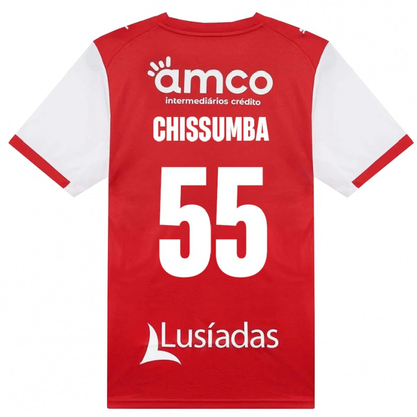 Danxen Dames Chissumba #55 Wit Rood Zwart Thuisshirt Thuistenue 2026/27 T-Shirt België