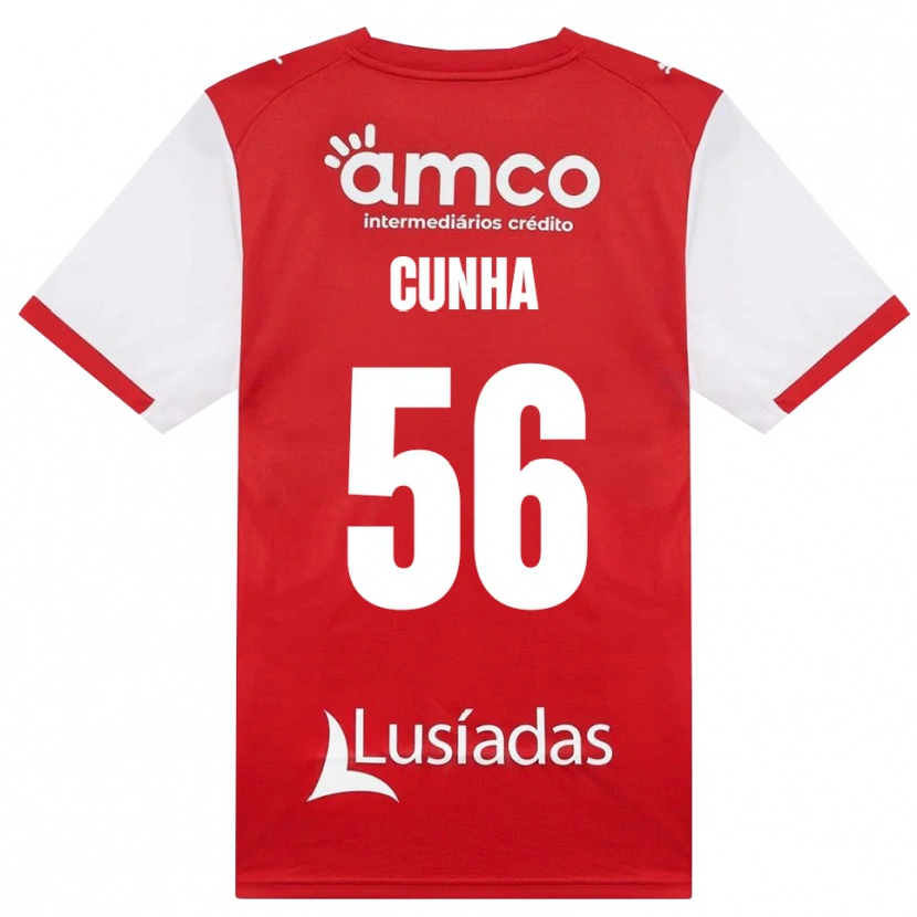 Danxen Dames Romário Cunha #56 Wit Rood Zwart Thuisshirt Thuistenue 2026/27 T-Shirt België