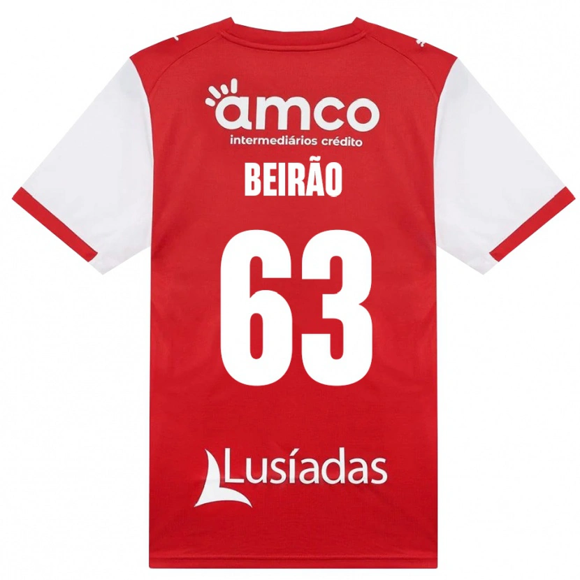 Danxen Dames Rodrigo Beirão #63 Wit Rood Zwart Thuisshirt Thuistenue 2026/27 T-Shirt België