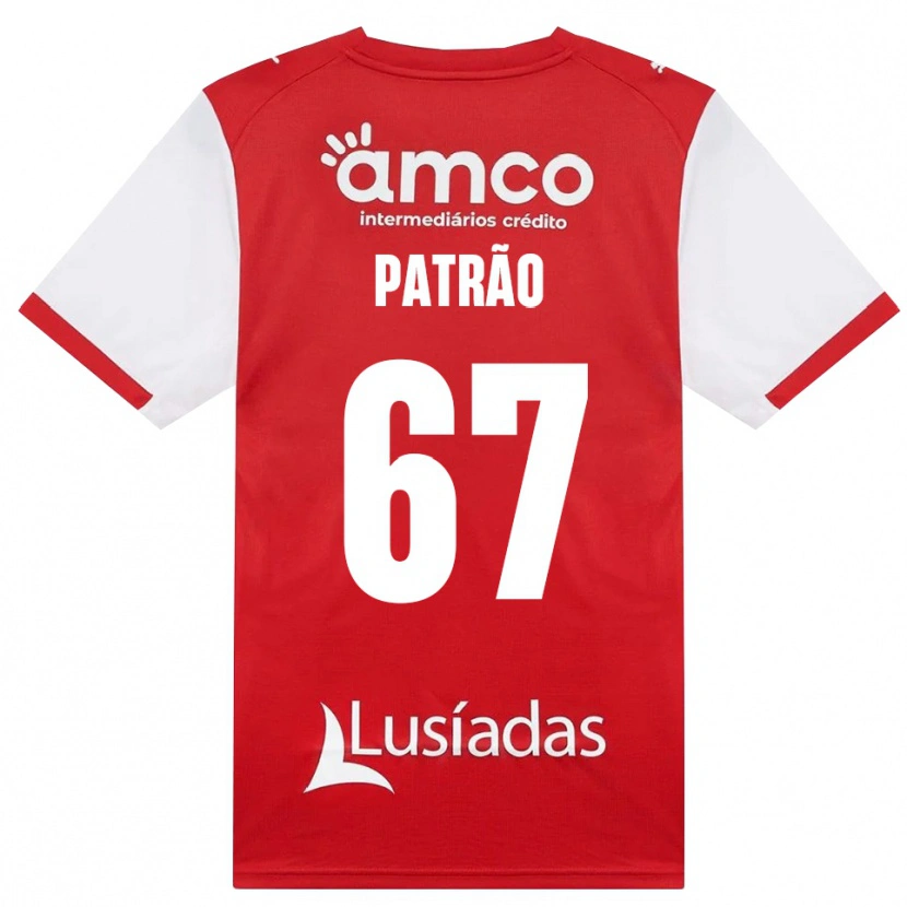 Danxen Dames Afonso Patrão #67 Wit Rood Zwart Thuisshirt Thuistenue 2026/27 T-Shirt België