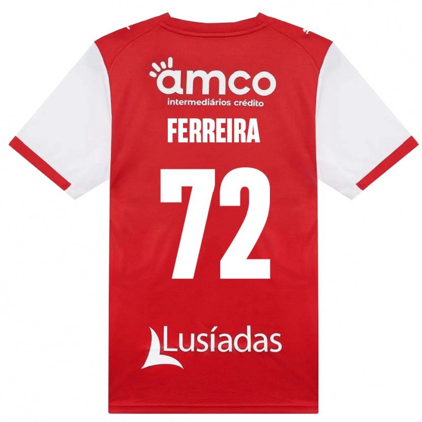 Danxen Dames André Ferreira #72 Wit Rood Zwart Thuisshirt Thuistenue 2026/27 T-Shirt België