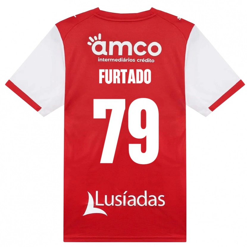 Danxen Dames Rúben Furtado #79 Wit Rood Zwart Thuisshirt Thuistenue 2026/27 T-Shirt België