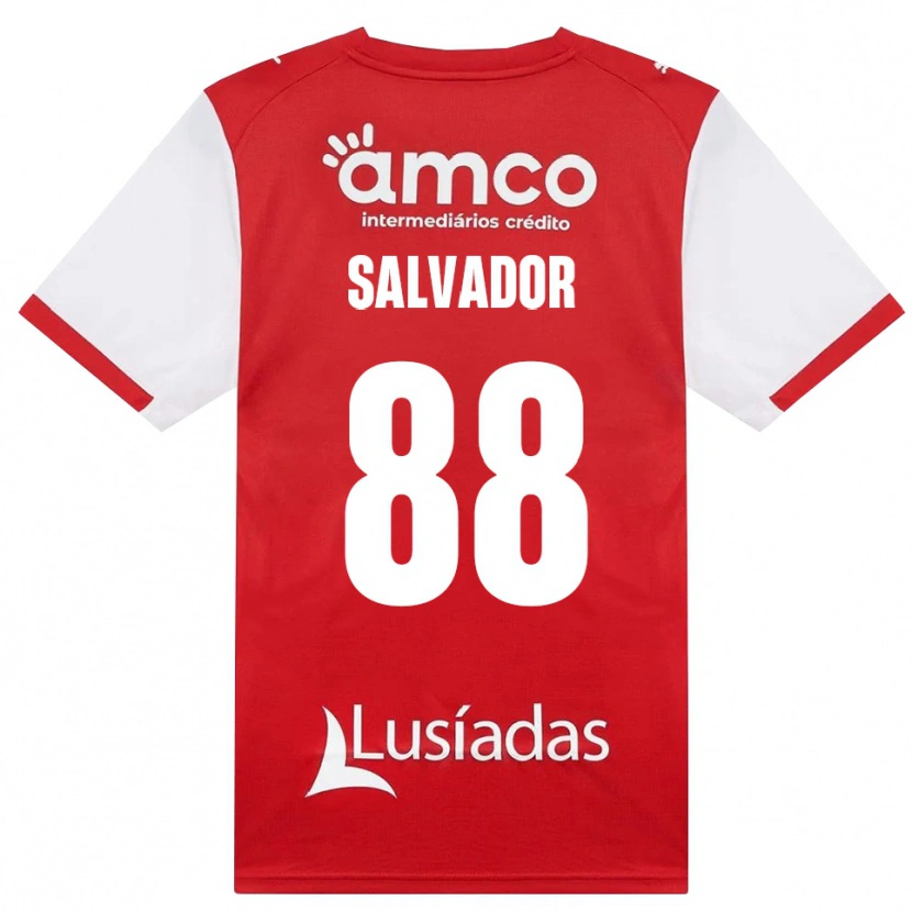 Danxen Dames João Salvador #88 Wit Rood Zwart Thuisshirt Thuistenue 2026/27 T-Shirt België