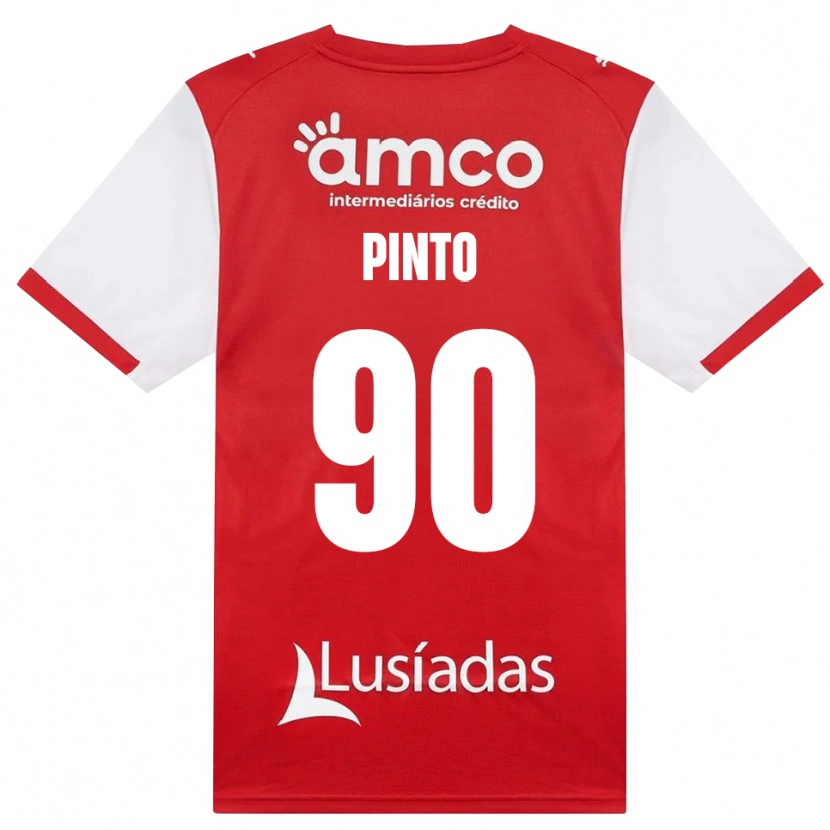 Danxen Dames Luisinho #90 Wit Rood Zwart Thuisshirt Thuistenue 2026/27 T-Shirt België