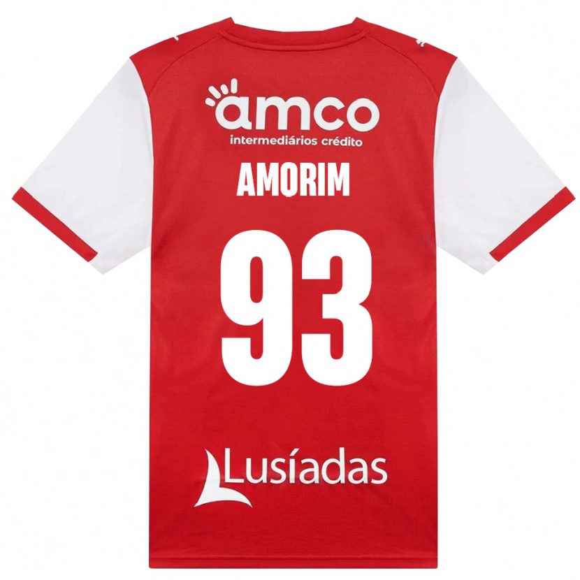 Danxen Dames Renato Amorim #93 Wit Rood Zwart Thuisshirt Thuistenue 2026/27 T-Shirt België