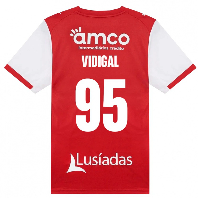 Danxen Dames Sandro Vidigal #95 Wit Rood Zwart Thuisshirt Thuistenue 2026/27 T-Shirt België