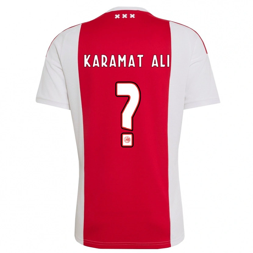 Danxen Dames Yaïr Karamat Ali #0 Rood Wit Geel Thuisshirt Thuistenue 2026/27 T-Shirt België