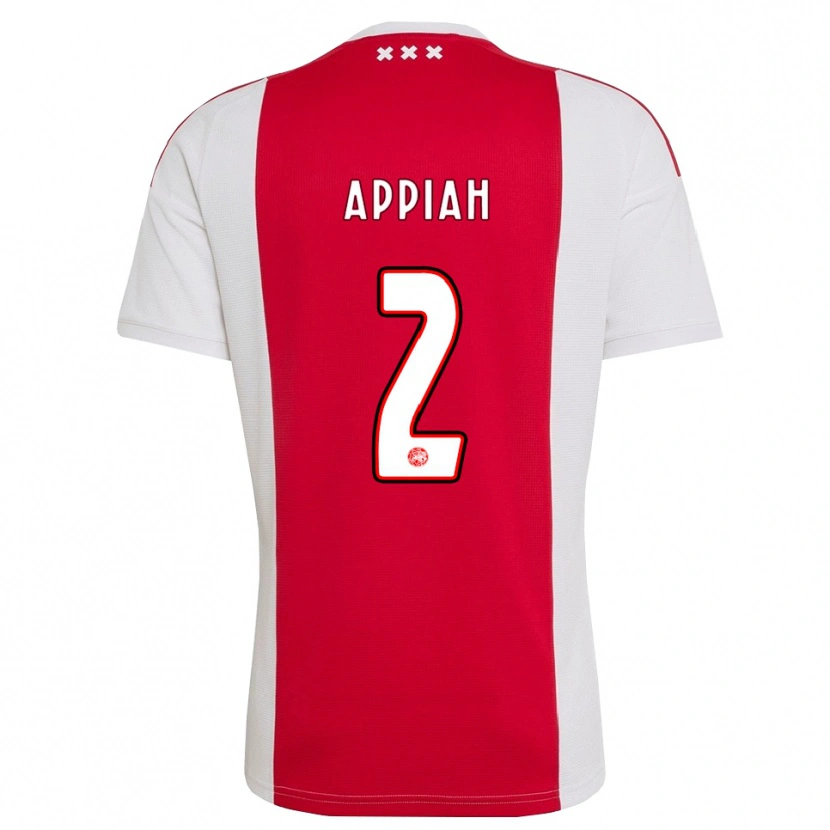 Danxen Dames Avery Appiah #2 Rood Wit Geel Thuisshirt Thuistenue 2026/27 T-Shirt België