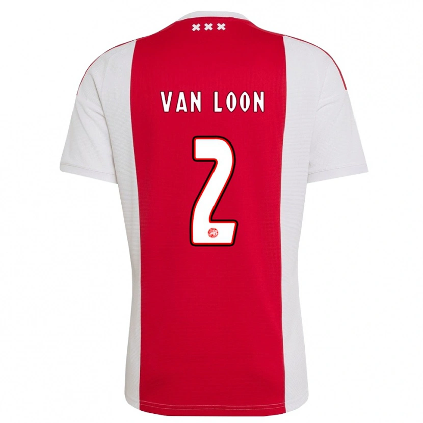 Danxen Dames Gerain Van Loon #2 Rood Wit Geel Thuisshirt Thuistenue 2026/27 T-Shirt België