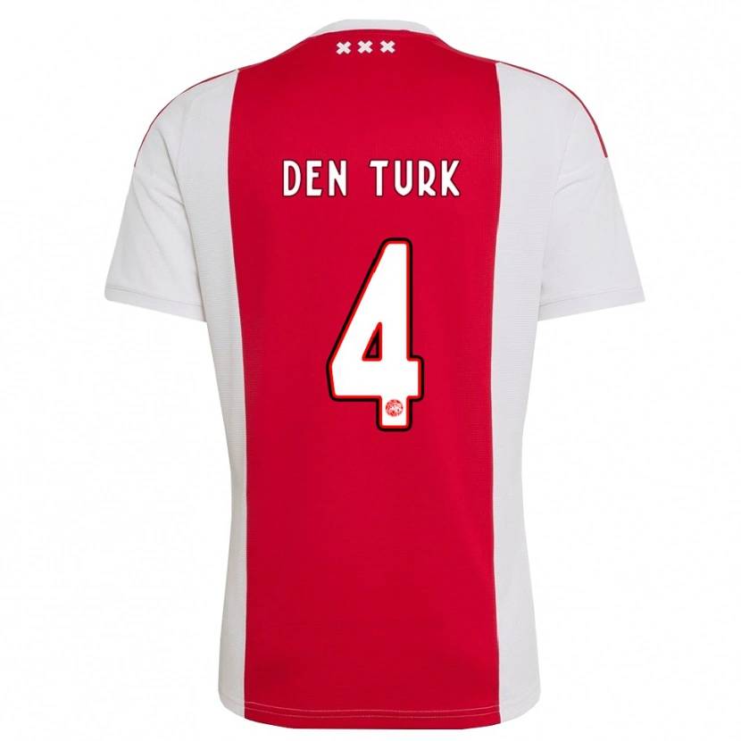 Danxen Dames Deau Den Turk #4 Rood Wit Geel Thuisshirt Thuistenue 2026/27 T-Shirt België