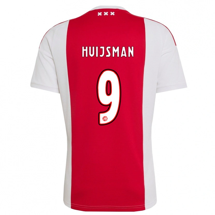 Danxen Dames Mitchi Huijsman #9 Rood Wit Geel Thuisshirt Thuistenue 2026/27 T-Shirt België