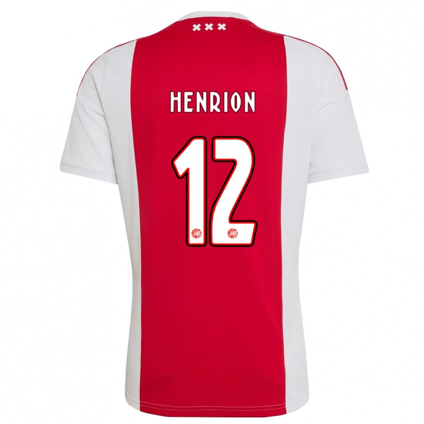 Danxen Dames Martin Henrion #12 Rood Wit Geel Thuisshirt Thuistenue 2026/27 T-Shirt België