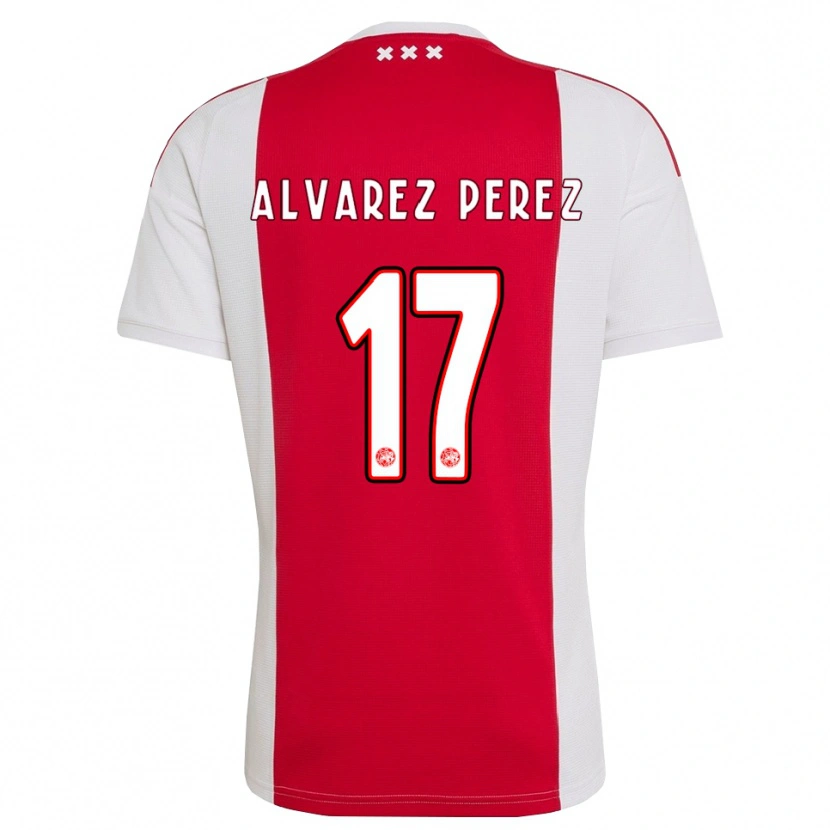 Danxen Dames Marley Álvarez Pérez #17 Rood Wit Geel Thuisshirt Thuistenue 2026/27 T-Shirt België