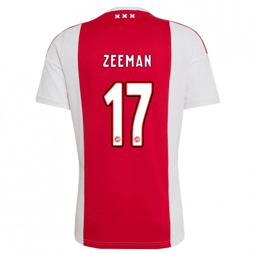 Danxen Dames Kelly Zeeman #17 Rood Wit Geel Thuisshirt Thuistenue 2026/27 T-Shirt België