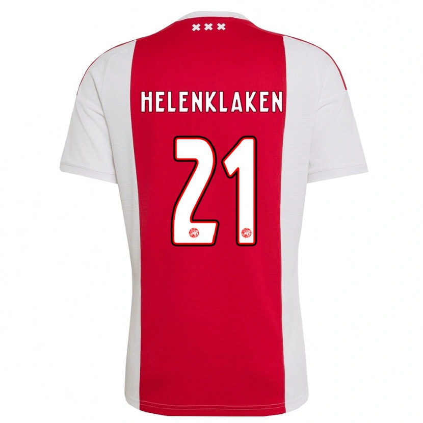 Danxen Dames Sjors Helenklaken #21 Rood Wit Geel Thuisshirt Thuistenue 2026/27 T-Shirt België
