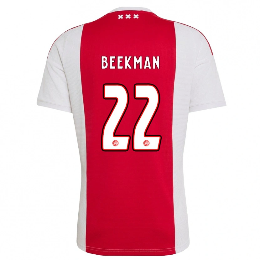 Danxen Dames Luuk Beekman #22 Rood Wit Geel Thuisshirt Thuistenue 2026/27 T-Shirt België
