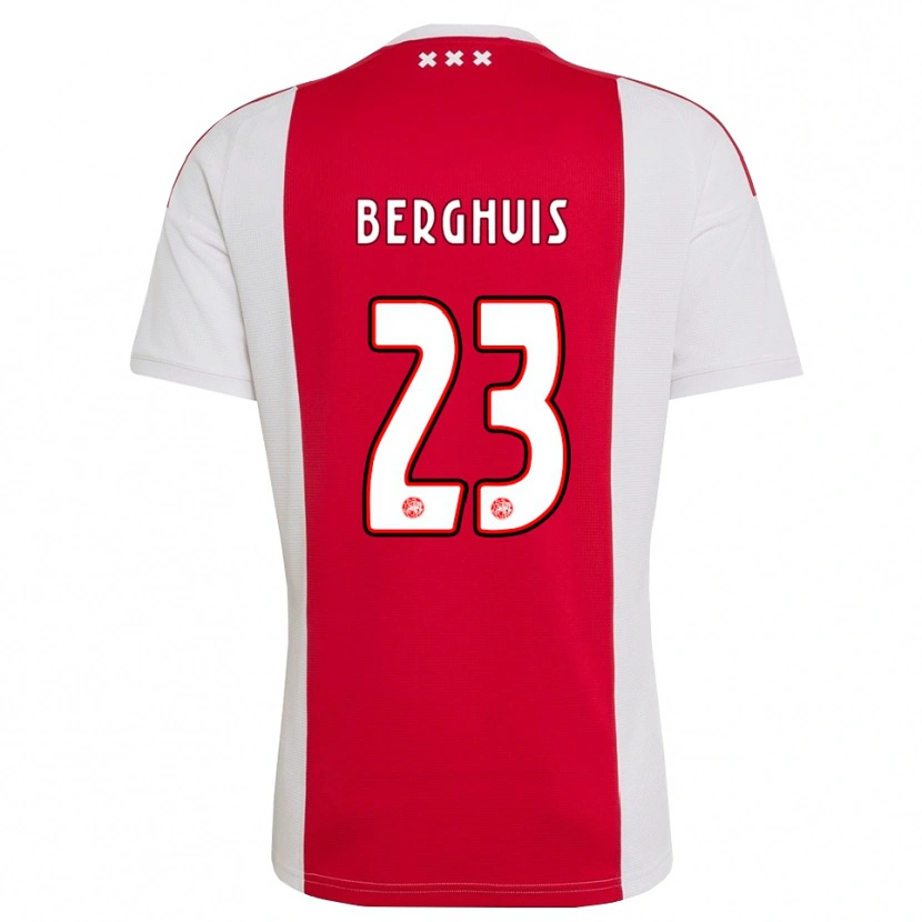 Danxen Dames Steven Berghuis #23 Rood Wit Geel Thuisshirt Thuistenue 2026/27 T-Shirt België